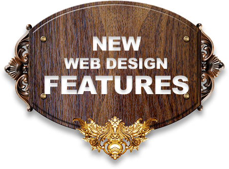 NEW WEB DESIGN FEATURES